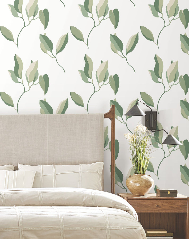 Brushwork Branches Wallpaper