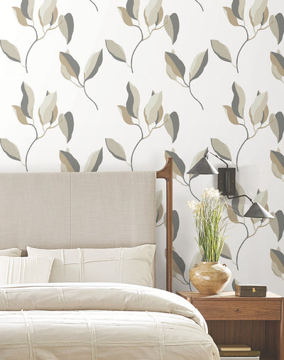 Brushwork Branches Wallpaper