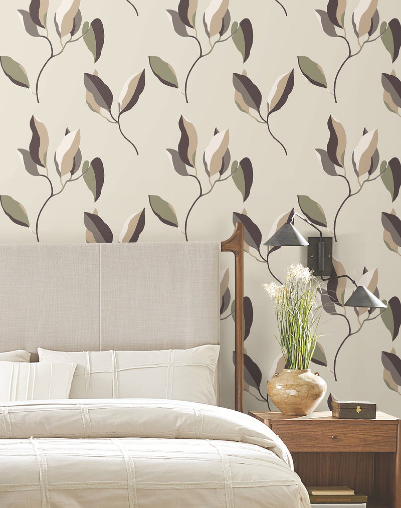 Brushwork Branches Wallpaper