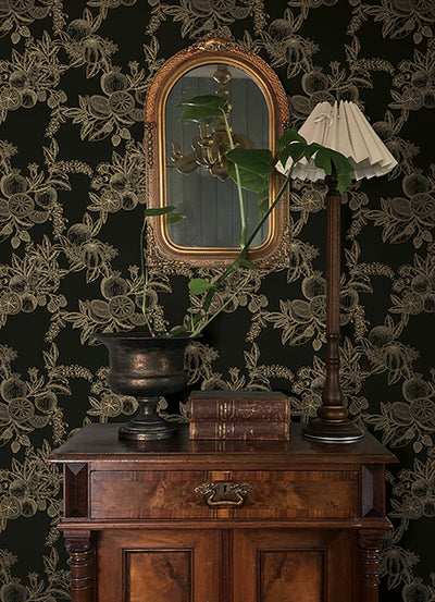 Gerty Fruit Toile Wallpaper