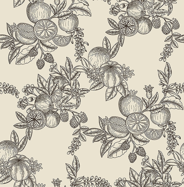 Gerty Fruit Toile Wallpaper