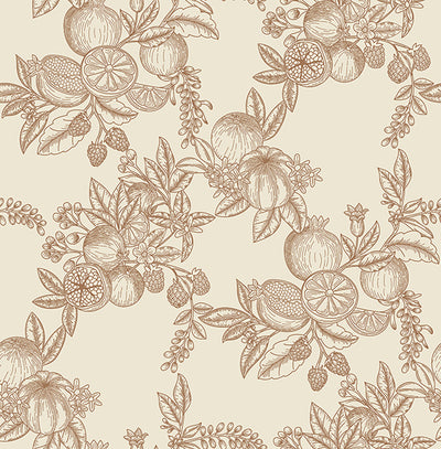 Gerty Fruit Toile Wallpaper