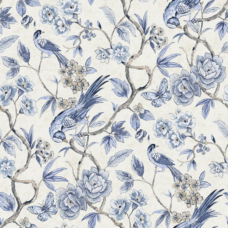 Aviary Garden Peel and Stick Wallpaper