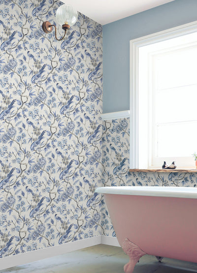 Aviary Garden Peel and Stick Wallpaper