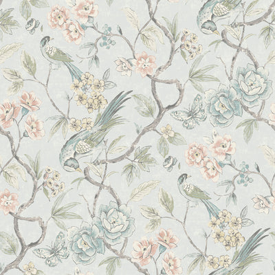 Aviary Garden Peel and Stick Wallpaper