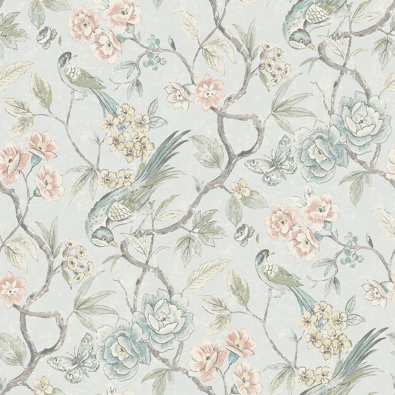Aviary Garden Peel and Stick Wallpaper
