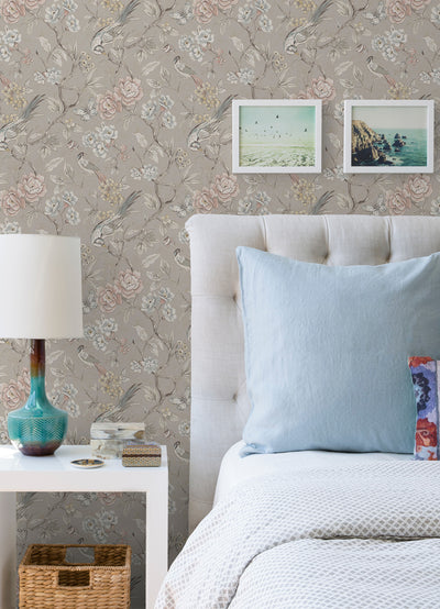 Aviary Garden Peel and Stick Wallpaper