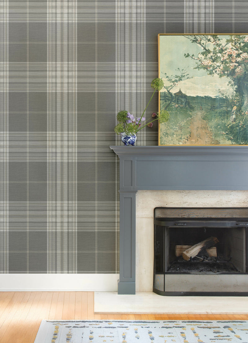 York Westley Plaid Wallpaper