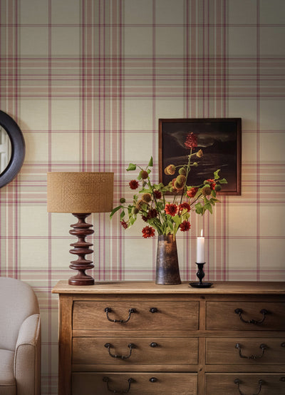 York Westley Plaid Wallpaper