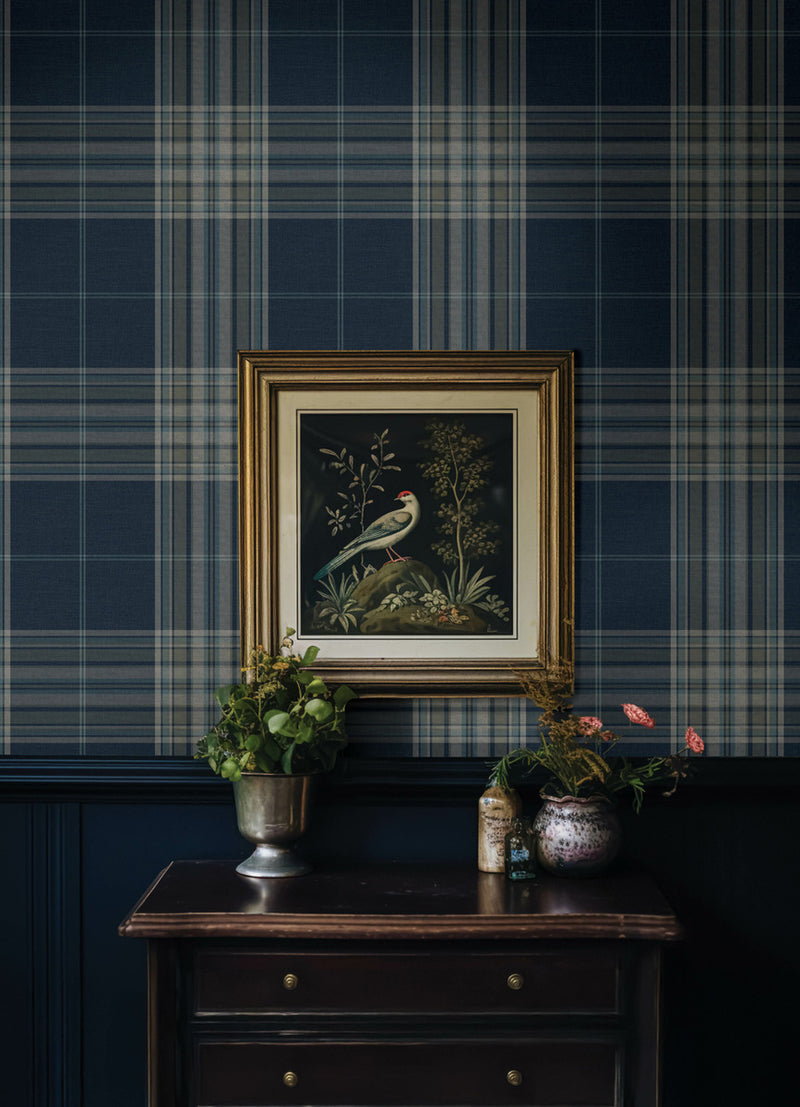 York Westley Plaid Wallpaper