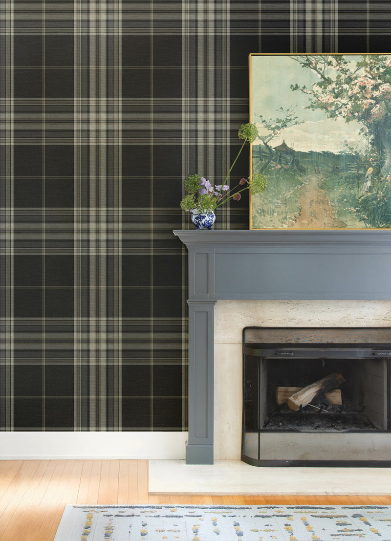York Westley Plaid Wallpaper