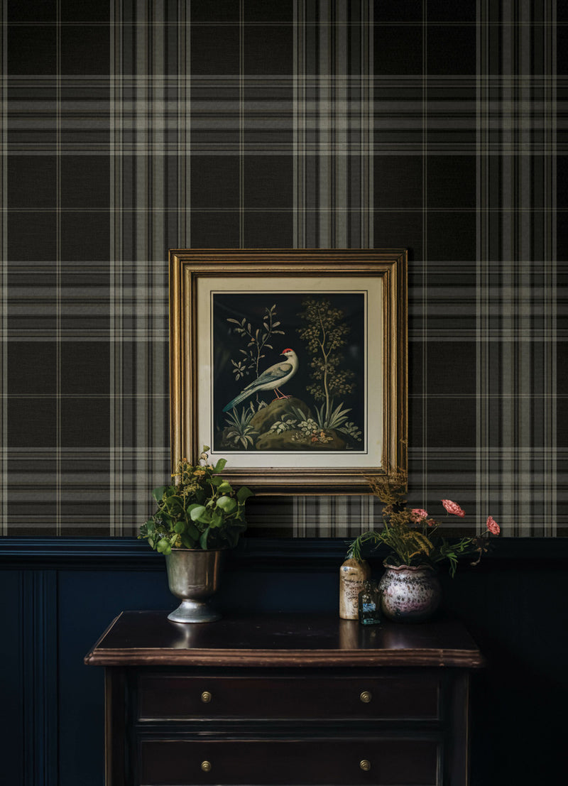 York Westley Plaid Wallpaper
