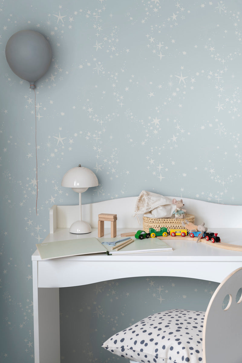 Stjarnhimmel Star Nursery Wallpaper