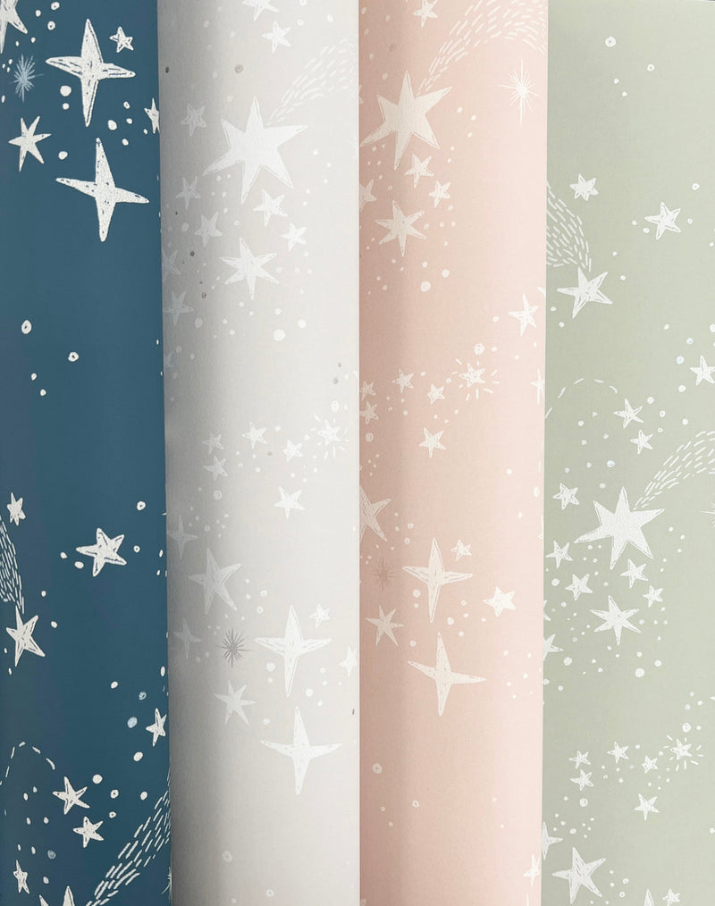 Stjarnhimmel Star Nursery Wallpaper