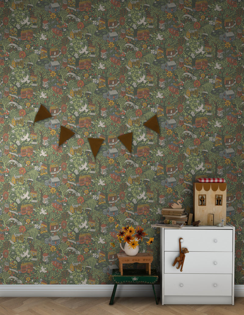 Bygga Bo Nursery Wallpaper