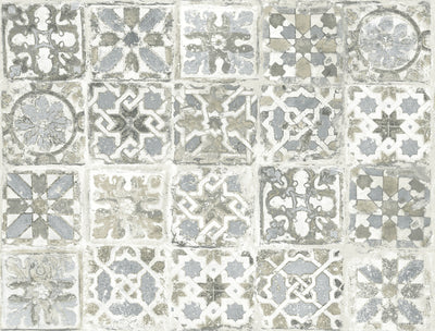 Encaustic Tile Premium Peel and Stick Wallpaper