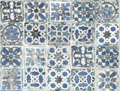 Encaustic Tile Premium Peel and Stick Wallpaper