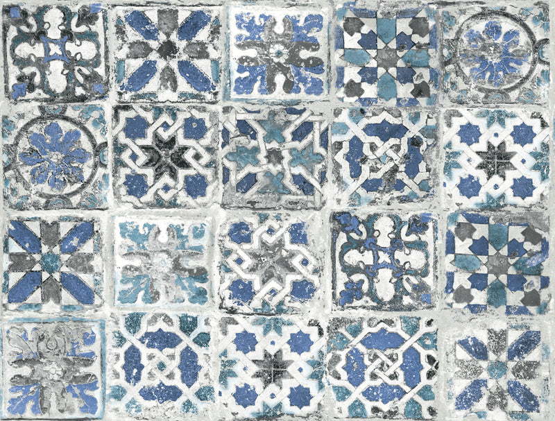 Encaustic Tile Premium Peel and Stick Wallpaper