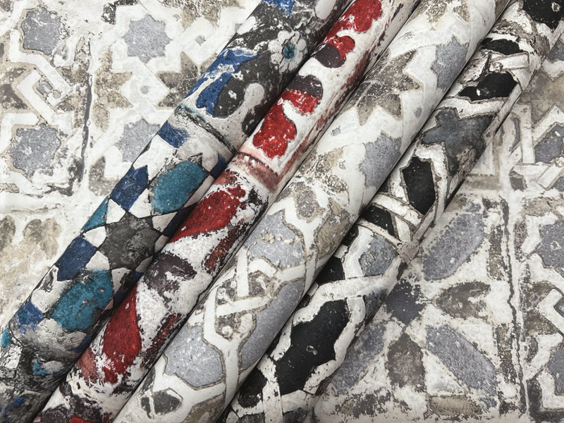 Encaustic Tile Premium Peel and Stick Wallpaper