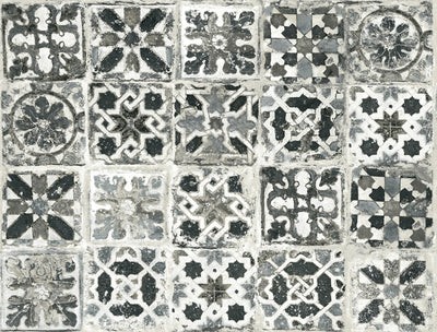 Encaustic Tile Premium Peel and Stick Wallpaper