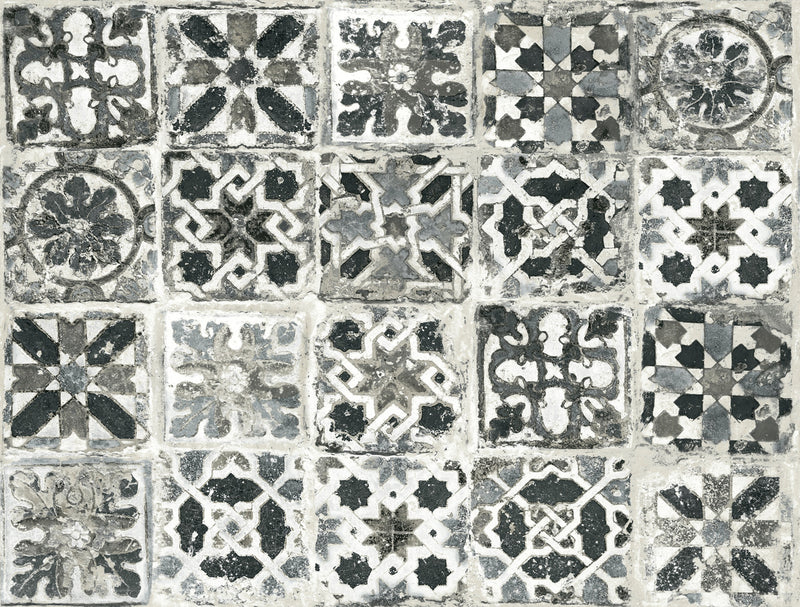 Encaustic Tile Premium Peel and Stick Wallpaper