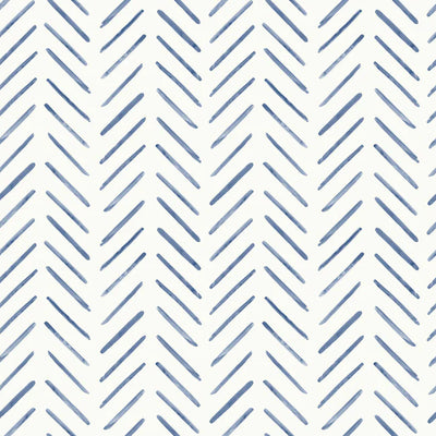 Painted Herringbone Peel and Stick Wallpaper