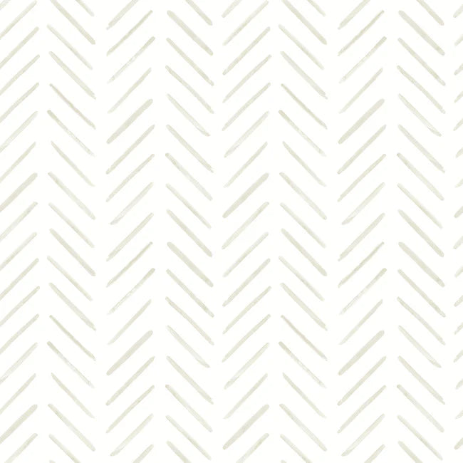 Painted Herringbone Peel and Stick Wallpaper