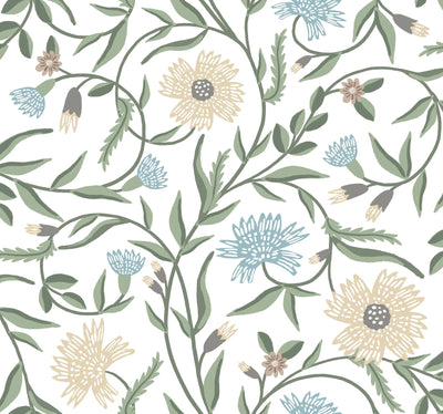 Rifle Floral Aster Wallpaper