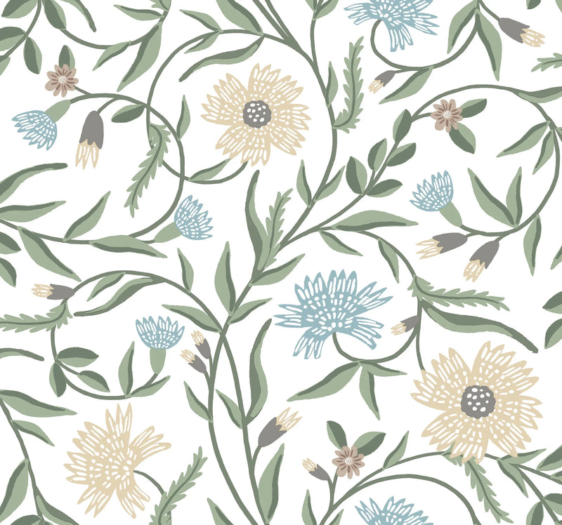 Rifle Floral Aster Wallpaper