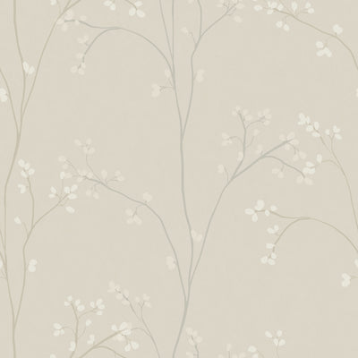 Blossom Stripe Black Peel and Stick Wallpaper