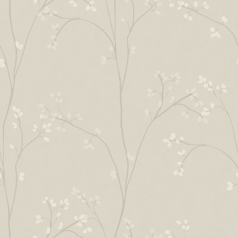 Blossom Stripe Black Peel and Stick Wallpaper