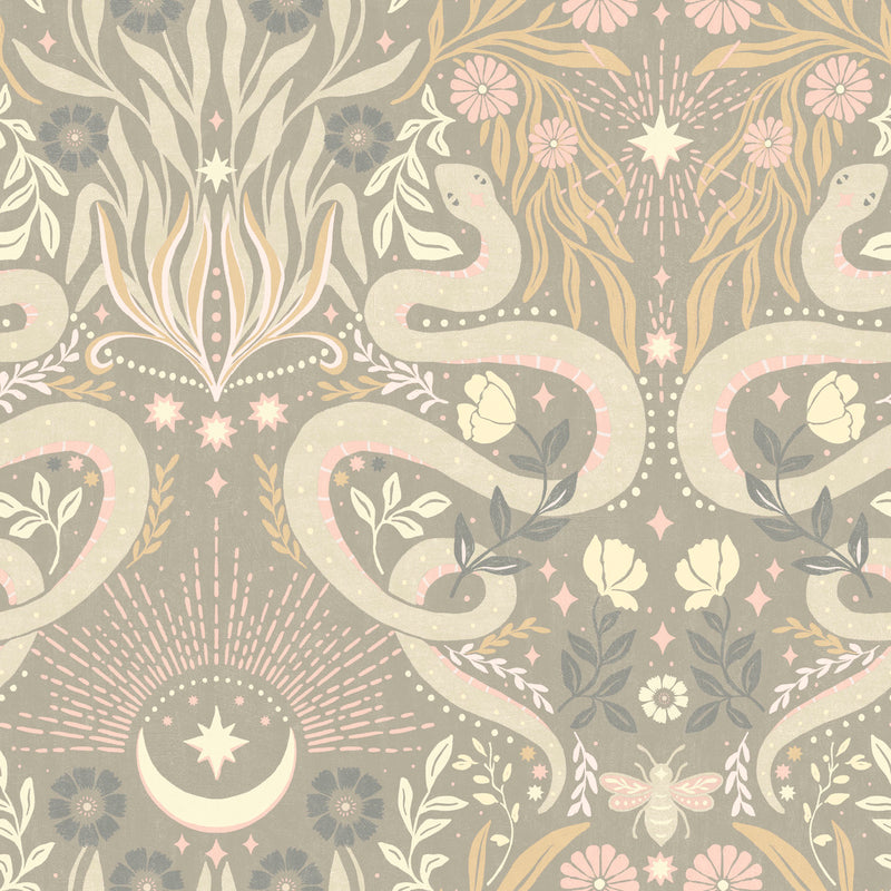 Mystic Serpent Peel and Stick Wallpaper