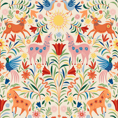 Whimsical Creatures Peel and Stick Wallpaper