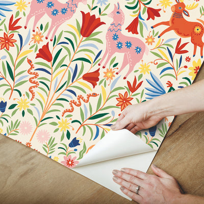 Whimsical Creatures Peel and Stick Wallpaper