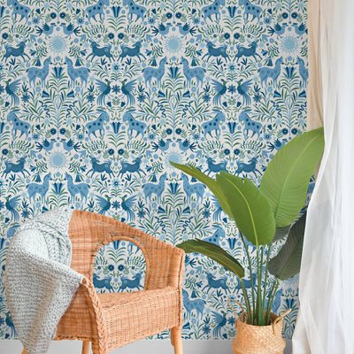 Whimsical Creatures Peel and Stick Wallpaper