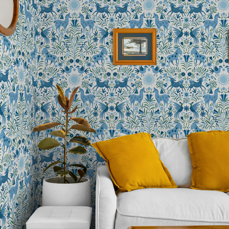Whimsical Creatures Peel and Stick Wallpaper