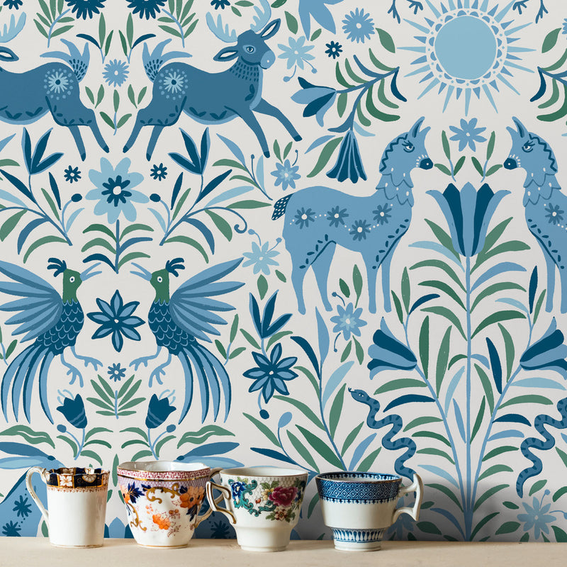 Whimsical Creatures Peel and Stick Wallpaper