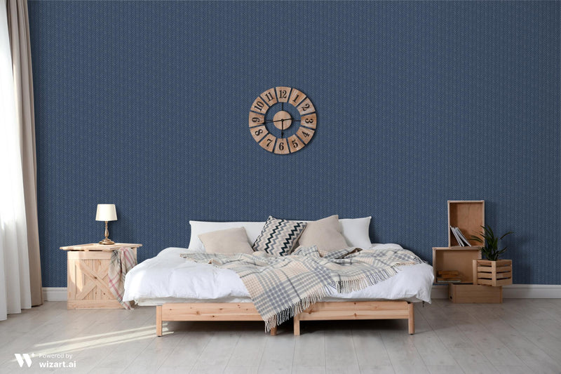 Magnolia Pick-up sticks Black and White Chevron Wallpaper