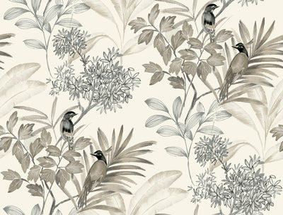 Handpainted Songbird Wallpaper