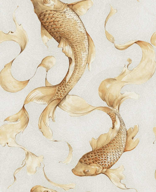 Wallquest Seabrook Koi Fish Wallpaper