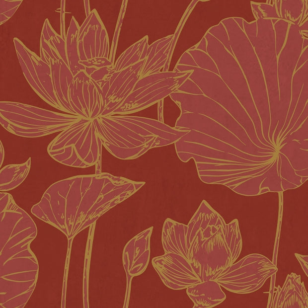 NextWall Lotus Flower Wallpaper