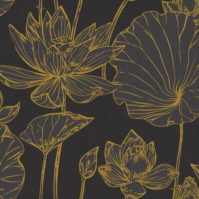 NextWall Lotus Flower Wallpaper