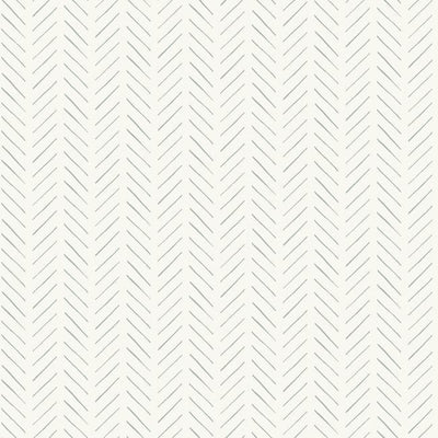 Magnolia Pick-up sticks Black and White Chevron Wallpaper