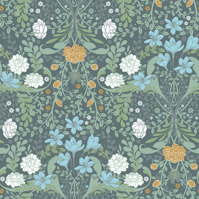 Froso Garden Damask Wallpaper