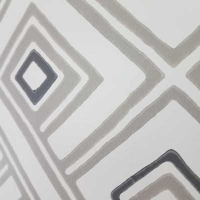 York Aztec Pattern Play Paradox Geometric Cream Taupe