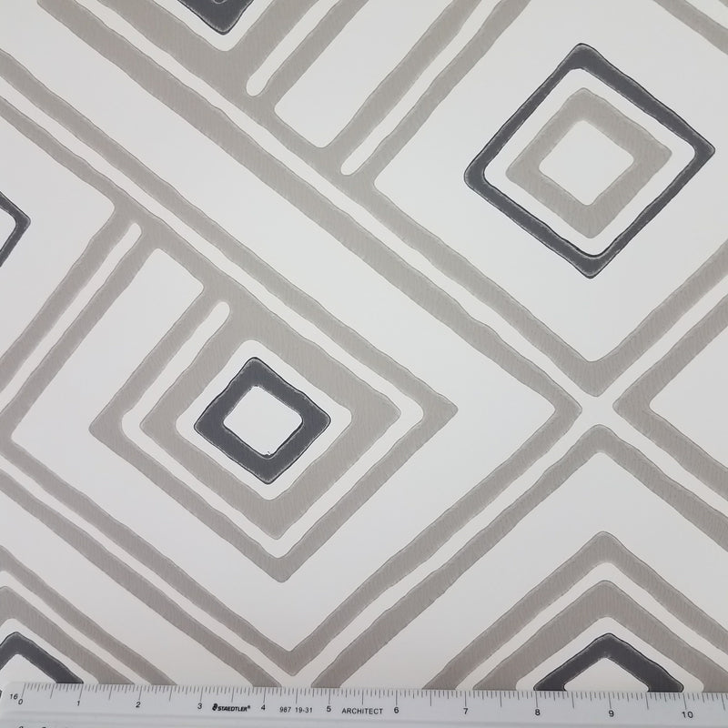 York Aztec Pattern Play Paradox Geometric Cream Taupe