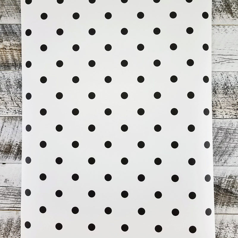 Magnolia Home White and Black Polka Dot Wallpaper