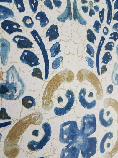 WallPops Blue Florentine Medallion Tile Wallpaper