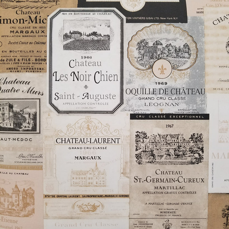 Norwall French Country Wine Labels Wallpaper