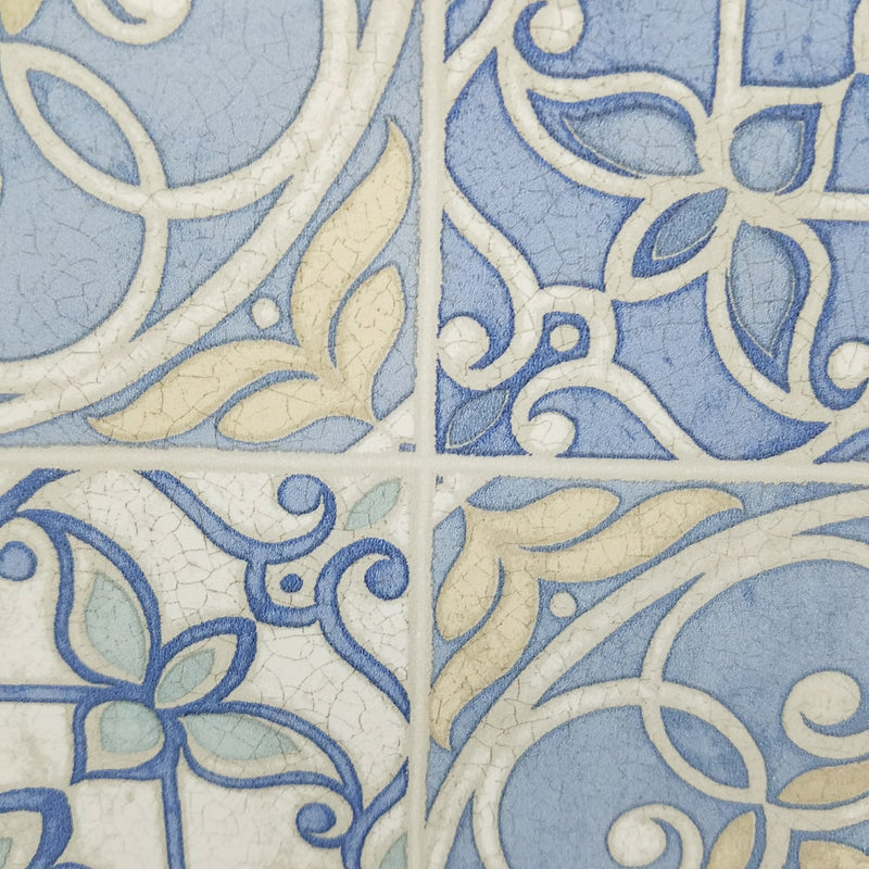 Pretty Mosaic Tiles in Blue Wallpaper